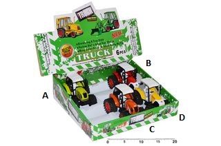 Obrázek z Traktor 14cm, 4druhy(6) 